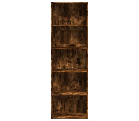 vidaXL Библиотека, опушен дъб, 60x30x189 см, инженерно дърво, Опушен дъб vidaXL Библиотека, опушен дъб, 60x30x189 см, инженерно дърво