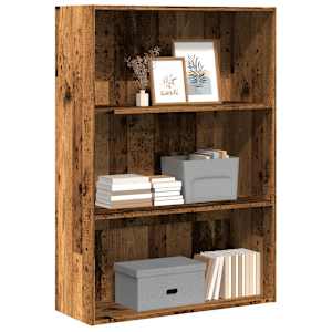 Knihovna old wood 80 x 30 x 114 cm kompozitní dřevo - obrázek 1