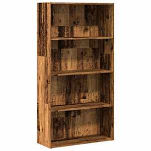 Knihovna old wood 80 x 30 x 152 cm kompozitní dřevo - obrázek 2