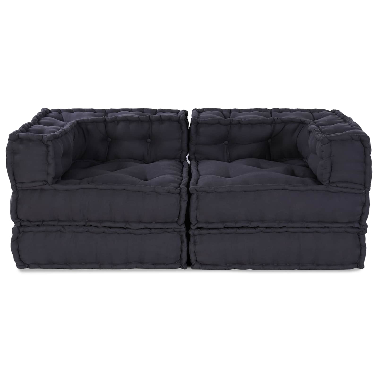 vidaXL Unitate de canapea modulară 2 pcs Antracit 140 x 70 x 56 cm