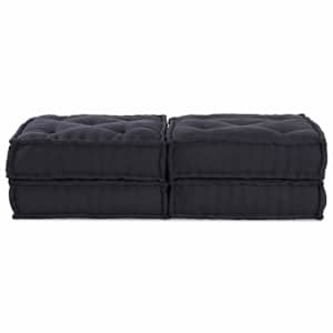 Modulární patchworková pohovka 2 pcs Antracit 140 x 70 x 36 cm - obrázek 2