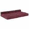 vidaXL Mooduldiivan kangas Bordeaux 210 x 140 x 56 cm