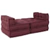 vidaXL Mooduldiivan kangas Bordeaux 210 x 140 x 56 cm