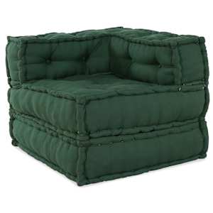 Modularna sedežna enota 2 pcs Zelena 140 x 70 x 56 cm Blago
