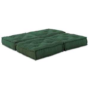 Modulová pohovka 2 pcs Zelená 140 x 70 x 36 cm Textil - obrázek 2