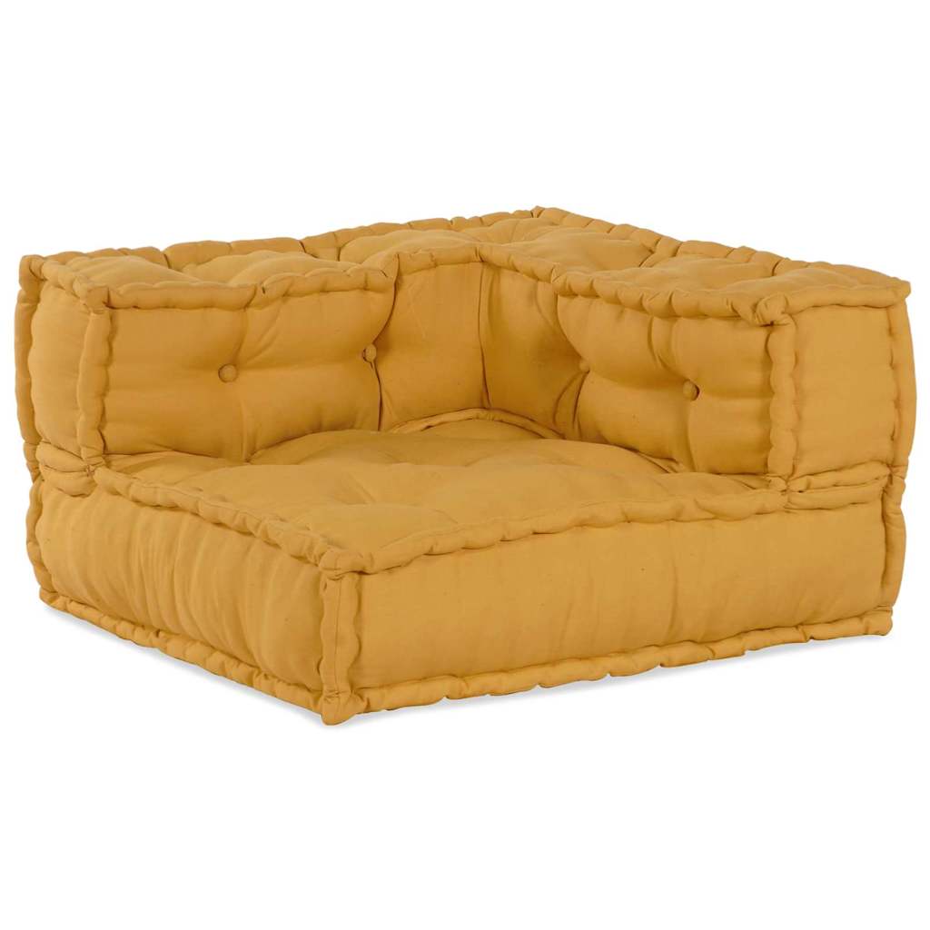 Thumbnail - vidaXL Modulares Sofa 2 pcs Gelb 70 x 70 x 56 cm Stoff