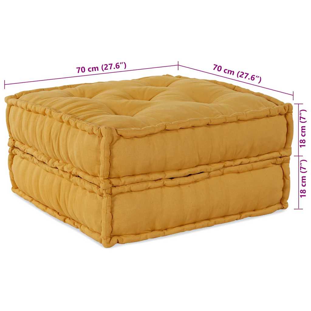 Modulair Sofabet 4 pcs Geel Stof image 14