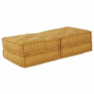 vidaXL Mooduldiivan 2 tk kangas Kollane 140 x 70 x 36 cm