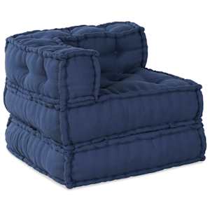 Modulární patchworková pohovka 2 pcs Indigo 140 x 70 x 56 cm - obrázek 3