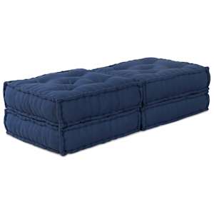 vidaXL Mooduldiivan 2 tk kangas Indigo 140 x 70 x 36 cm