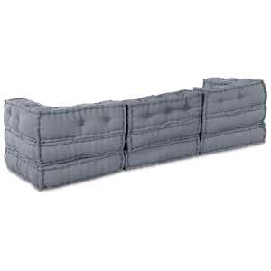 Modulová pohovka 3 pcs Šedá Textil - obrázek 9