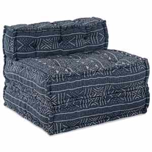 Modulární pohovka 4 pcs Indigo Potisk textil - obrázek 3
