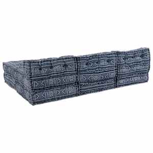 Modulární pohovka 4 pcs Indigo Potisk textil - obrázek 8