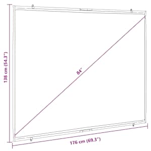 Projekční plátno na zeď 84" 4:3 - obrázek 7
