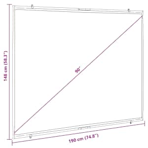 Projekční plátno na zeď 90" 4:3 - obrázek 7