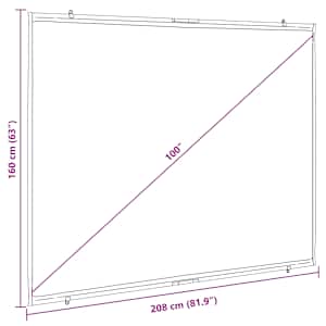 Projekční plátno na zeď 100" 4:3 - obrázek 7