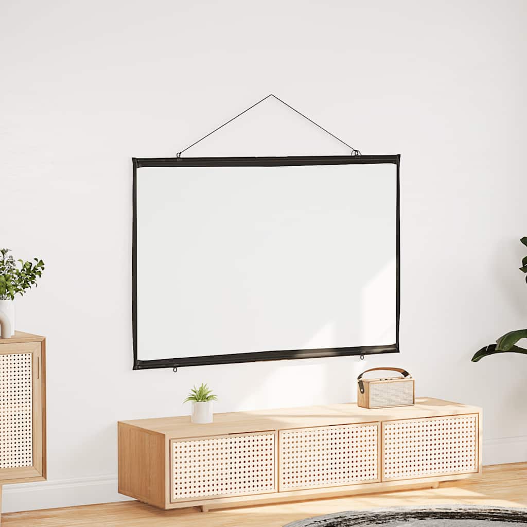 Væghængt projektionslærred 72" 16:9 - mat hvid, polyester