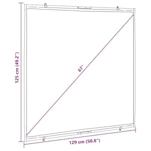 Projekční plátno na zeď 67" 1:1 - obrázek 7