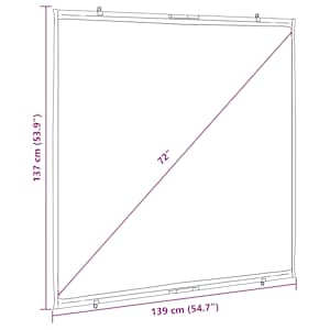 Projekční plátno na zeď 72" 1:1 - obrázek 7