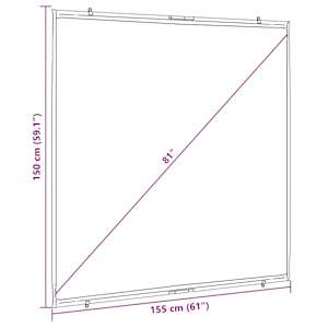 Projekční plátno na zeď 81" 1:1 - obrázek 7
