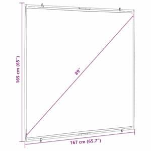 Projekční plátno na zeď 89" 1:1 - obrázek 7