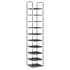 vidaXL kingariiul 10-astmeline must 33x33x174 cm lausriie