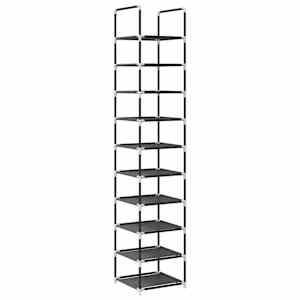 vidaXL kingariiul 10-astmeline must 33x33x174 cm lausriie