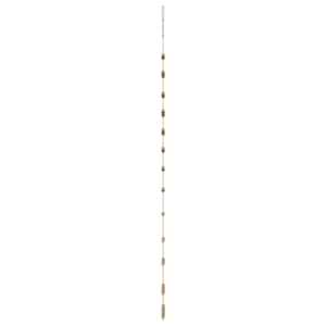 Závěsný vánoční stromeček s hvězdou na vrcholu 86 x 180 cm přírodní větve - obrázek 5