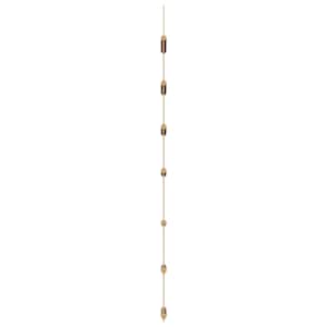 Nástěnné dekorace ve tvaru žebříku 2 ks 30x100cm Přírodní větev - obrázek 5