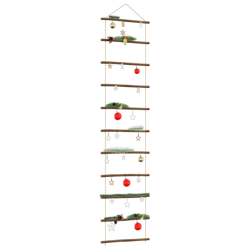 Wanddekoration in Leiterform 50×200 cm Natürlicher Zweig