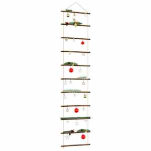 Nástěnná dekorace ve tvaru žebříku 50x200 cm Přírodní větev