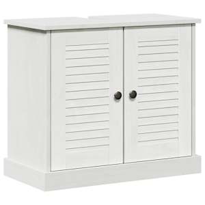 vidaXL Valamukapp VIGO Valge ja antiikvalge 68 x 34 x 59 cm M&auml;nnipuit