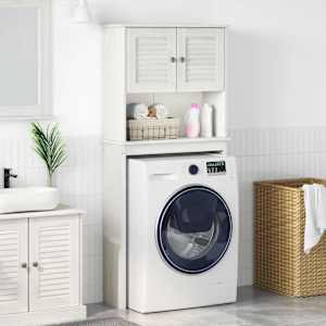 Omara za pralni stroj s polico VIGO Bela in antikna bela