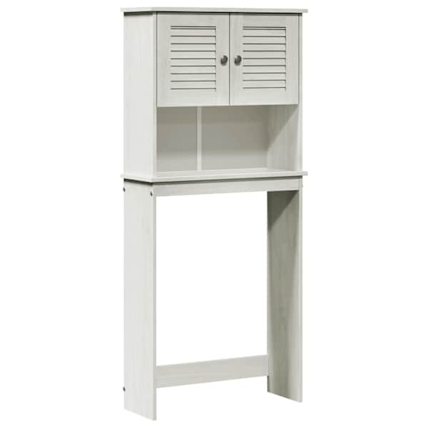 vidaXL Pesumasina kapp VIGO Valge ja antiikvalge 72,5 x 27 x 161 cm
