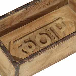 Podnos Hnědá 30 x 15 x 9 cm Masivní obnovované dřevo - obrázek 10