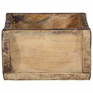 Podnos Hnědá 30 x 15 x 9 cm Masivní obnovované dřevo - obrázek 6
