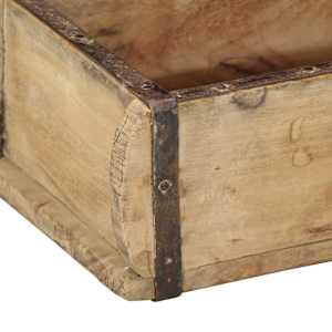 Podnos 4 pcs Hnědá 30 x 15 x 9 cm Masivní obnovované dřevo - obrázek 9