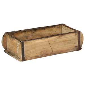 Podnos 4 pcs Hnědá 30 x 15 x 9 cm Masivní obnovované dřevo - obrázek 3