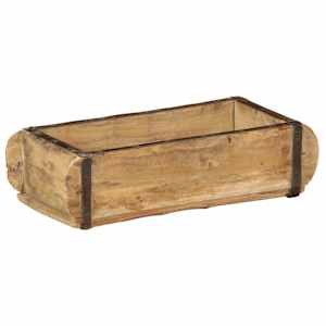 Podnos 4 pcs Hnědá 30 x 15 x 9 cm Masivní obnovované dřevo - obrázek 4