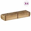 vidaXL Kandik 4 tk Pruun 57 x 15 x 9 cm Tugev taastatud puit