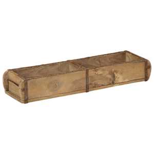Podnos 4 pcs Hnědá 57 x 15 x 9 cm Masivní obnovované dřevo - obrázek 2