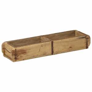 Podnos 4 pcs Hnědá 57 x 15 x 9 cm Masivní obnovované dřevo - obrázek 3