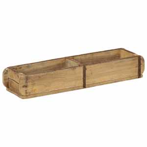 Podnos 4 pcs Hnědá 57 x 15 x 9 cm Masivní obnovované dřevo - obrázek 4