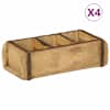 vidaXL Kandik 4 tk Pruun 30 x 14 x 9 cm Tugev taastatud puit
