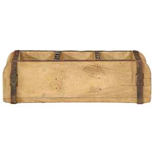 Podnos 4 pcs Hnědá 30 x 14 x 9 cm Masivní obnovované dřevo - obrázek 5
