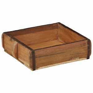 Podnos 2 pcs Hnědá 29 x 31 x 10 cm Masivní obnovované dřevo - obrázek 5