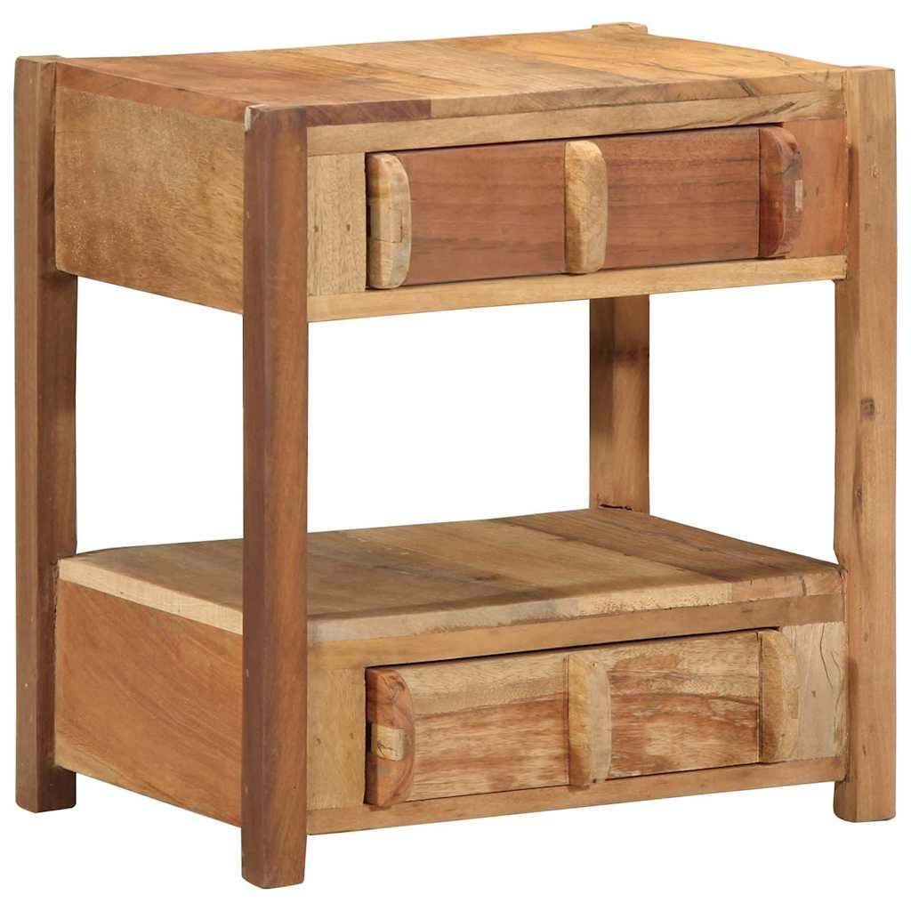 странична масичка 43x32x46 см от масивно дърво