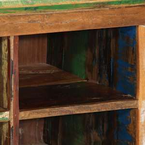 Skříň na obuv Hnědá 110 x 35 x 40 cm Masivní obnovované dřevo - obrázek 9