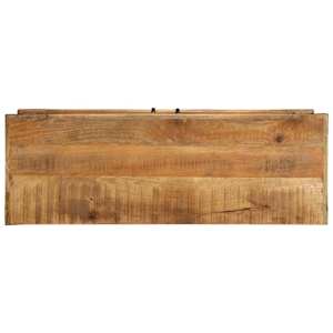 Skříň na obuv Hnědá 110 x 38 x 45 cm Masivní mangové dřevo - obrázek 7