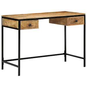 vidaXL Kirjutuslaud Pruun 105 x 50 x 75 cm Soe mango puit ja metal